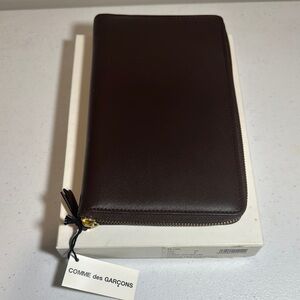Comme des Garçons Brown Leather Wallet